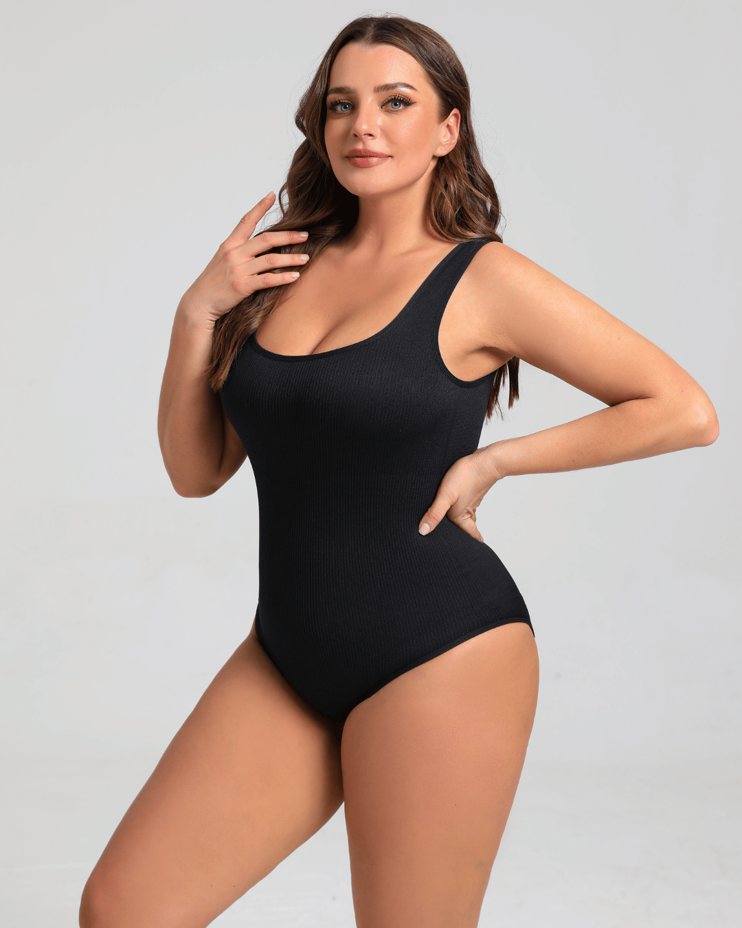 Lina shapewear bodysuit with round neck