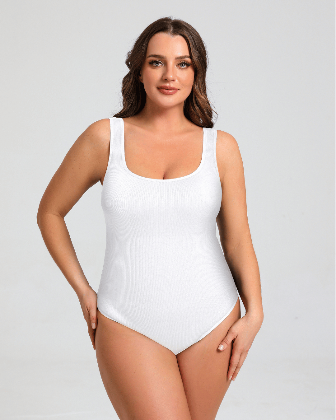 Lina shapewear bodysuit with round neck