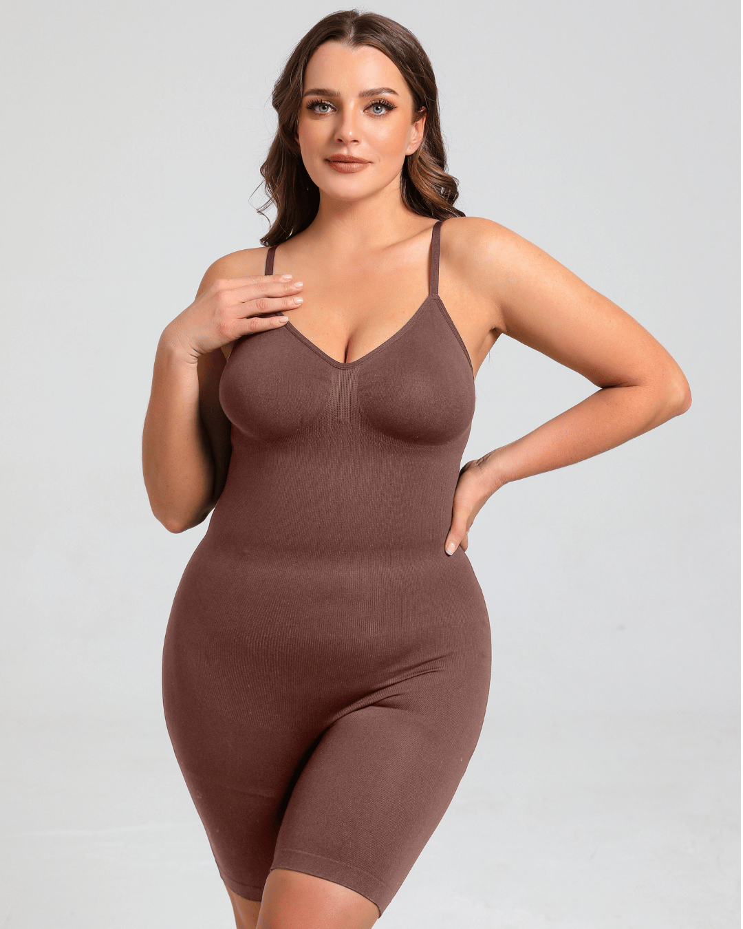 Serena mid-thigh shapewear bodysuit