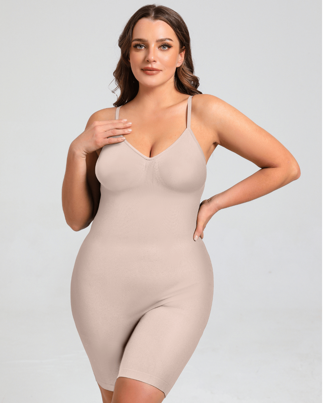 Serena mid-thigh shapewear bodysuit