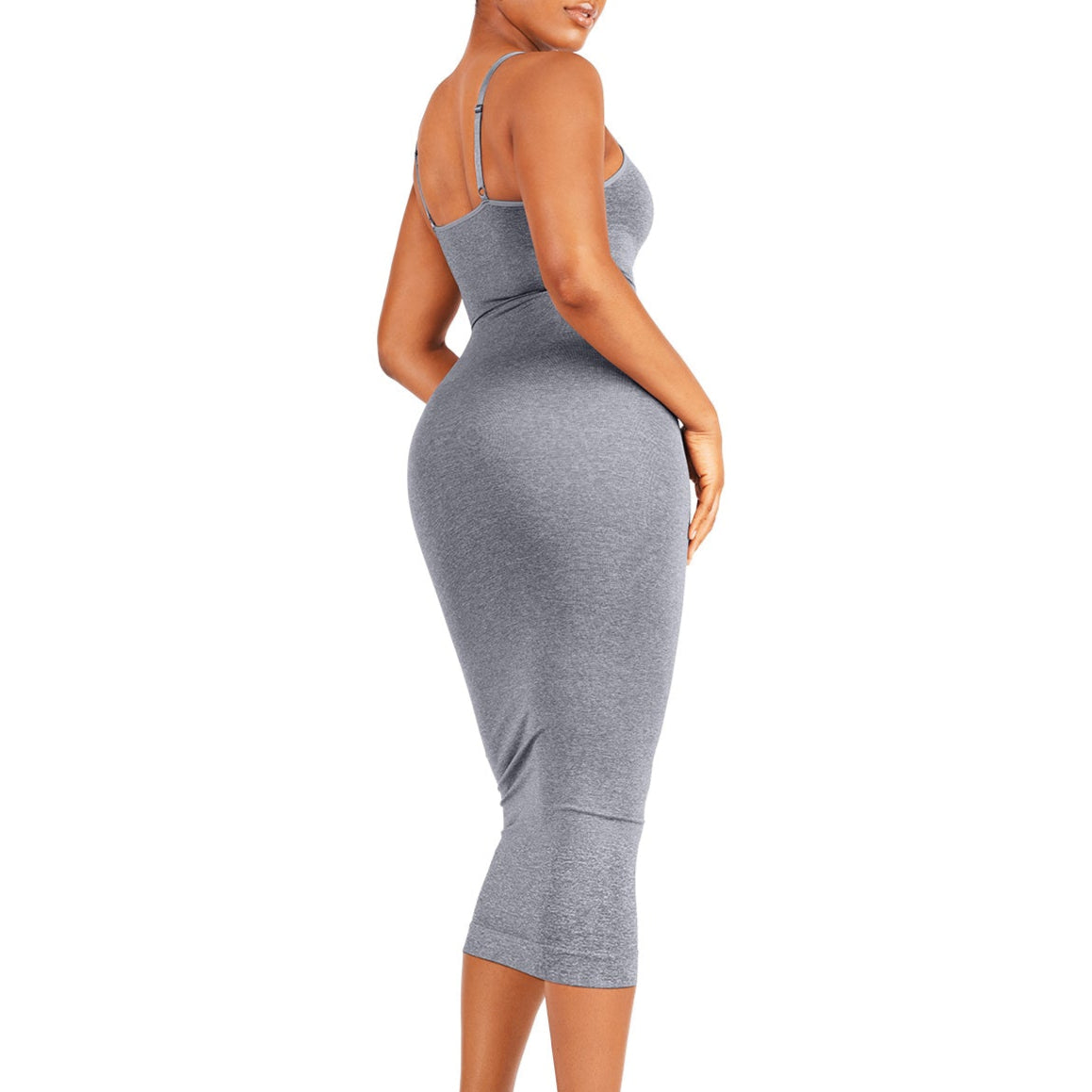 Grace shaping dress with spaghetti straps and V-neck