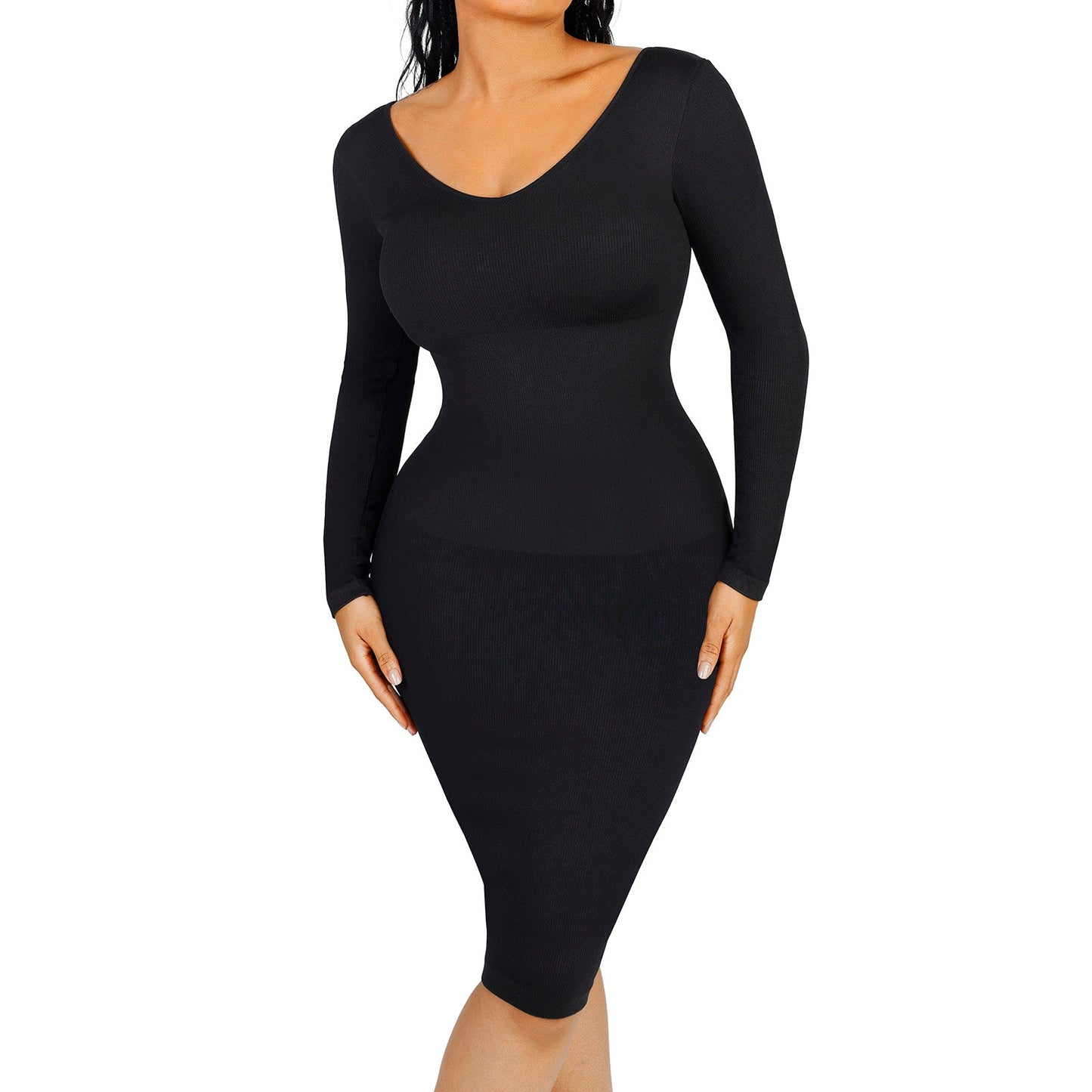 Blair Seamless V-Neck Body Dress