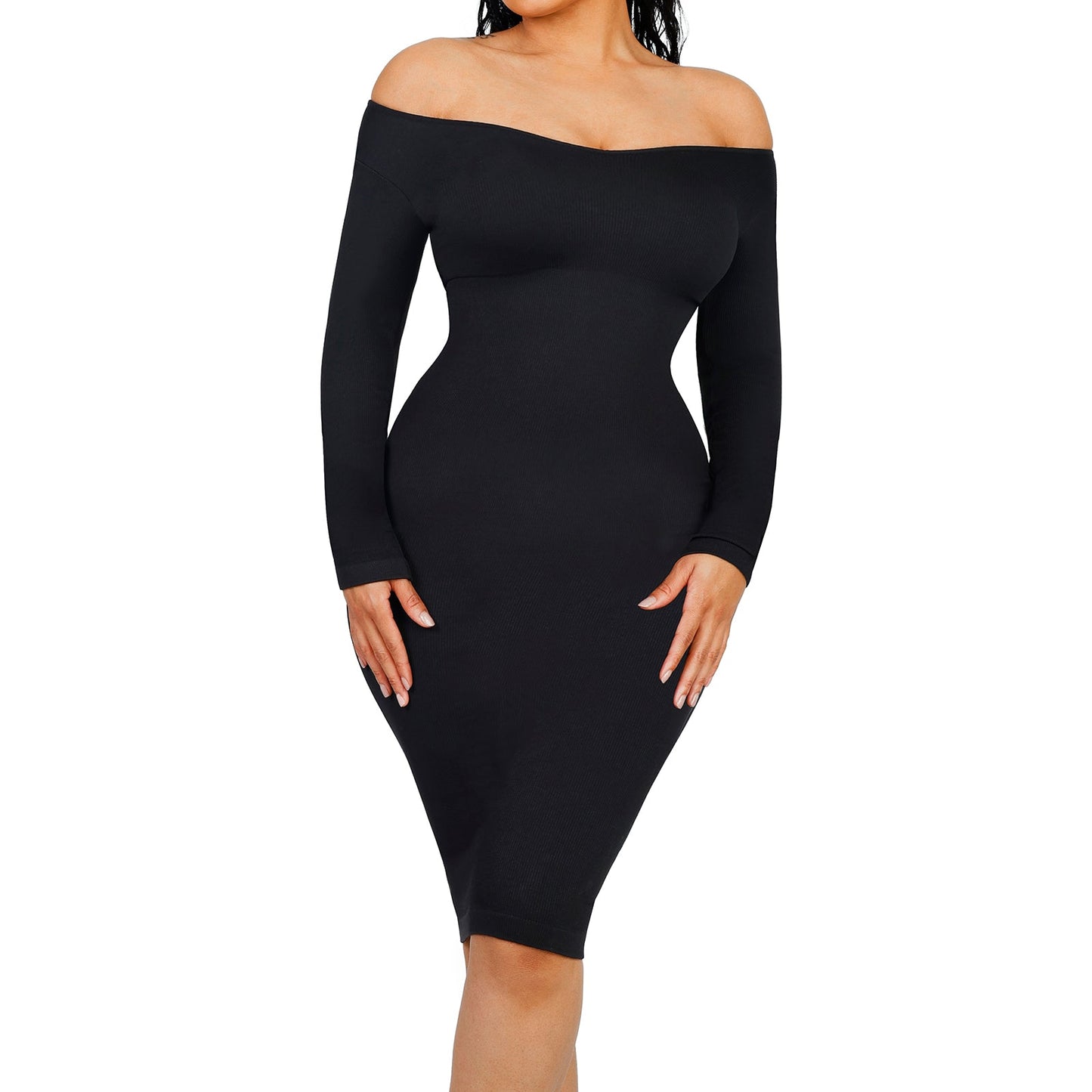 Blair Seamless V-Neck Body Dress