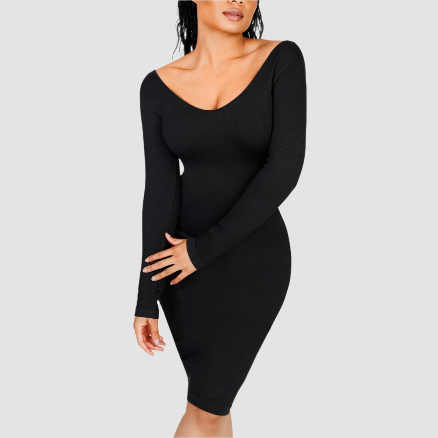 Blair Seamless V-Neck Body Dress