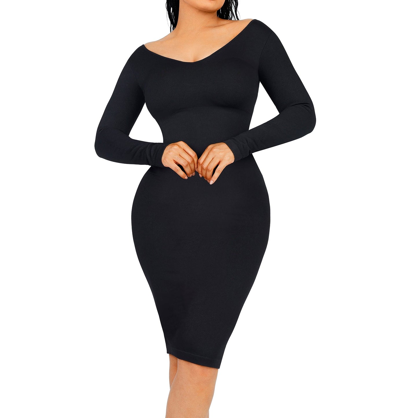 Blair Seamless V-Neck Body Dress