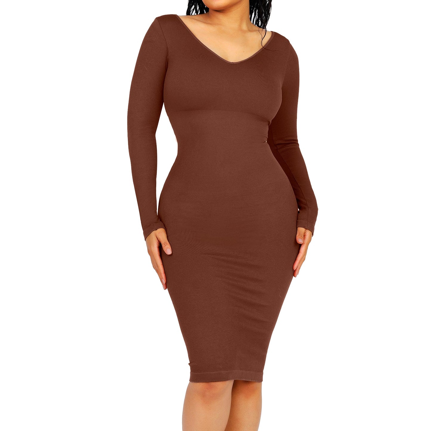Blair Seamless V-Neck Body Dress