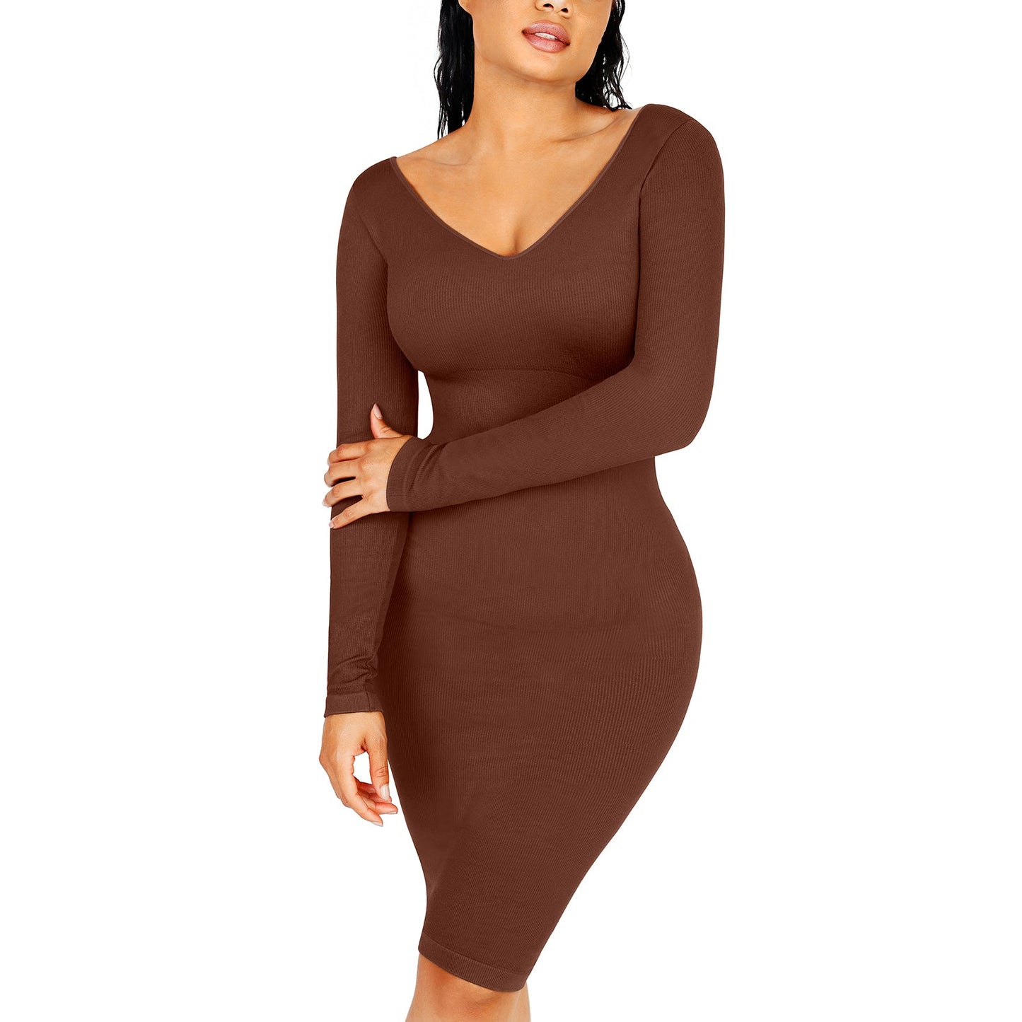 Blair Seamless V-Neck Body Dress