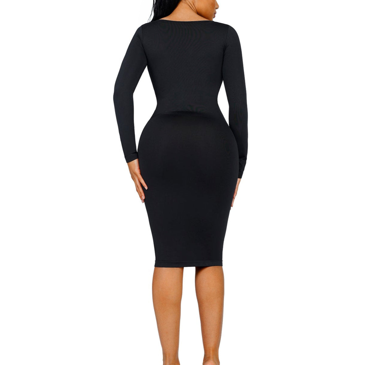 Serena Square Neck Long Sleeve Dress