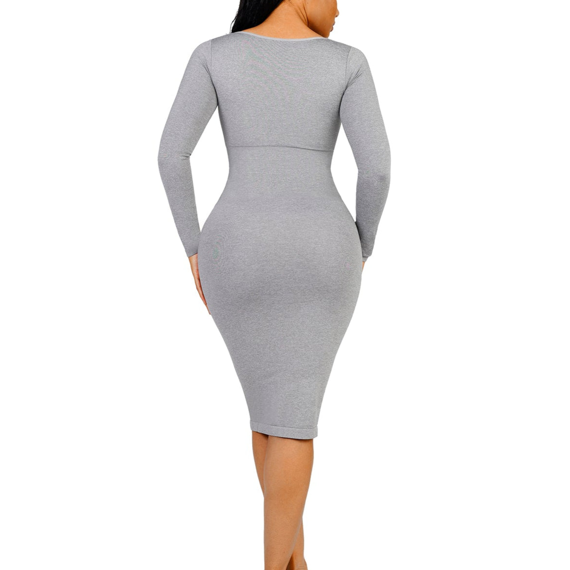 Serena Square Neck Long Sleeve Dress