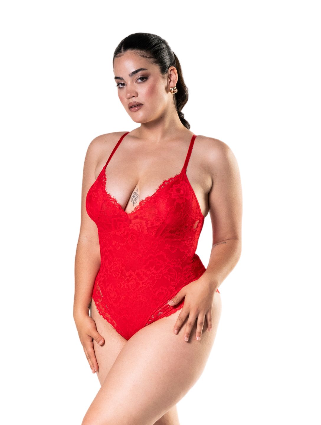 Jazz shapewear bodysuit with lacing