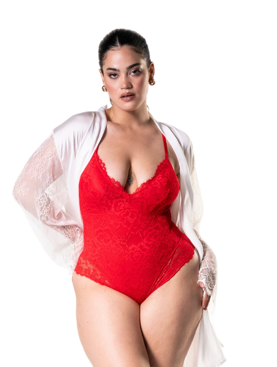 Jazz shapewear bodysuit with lacing