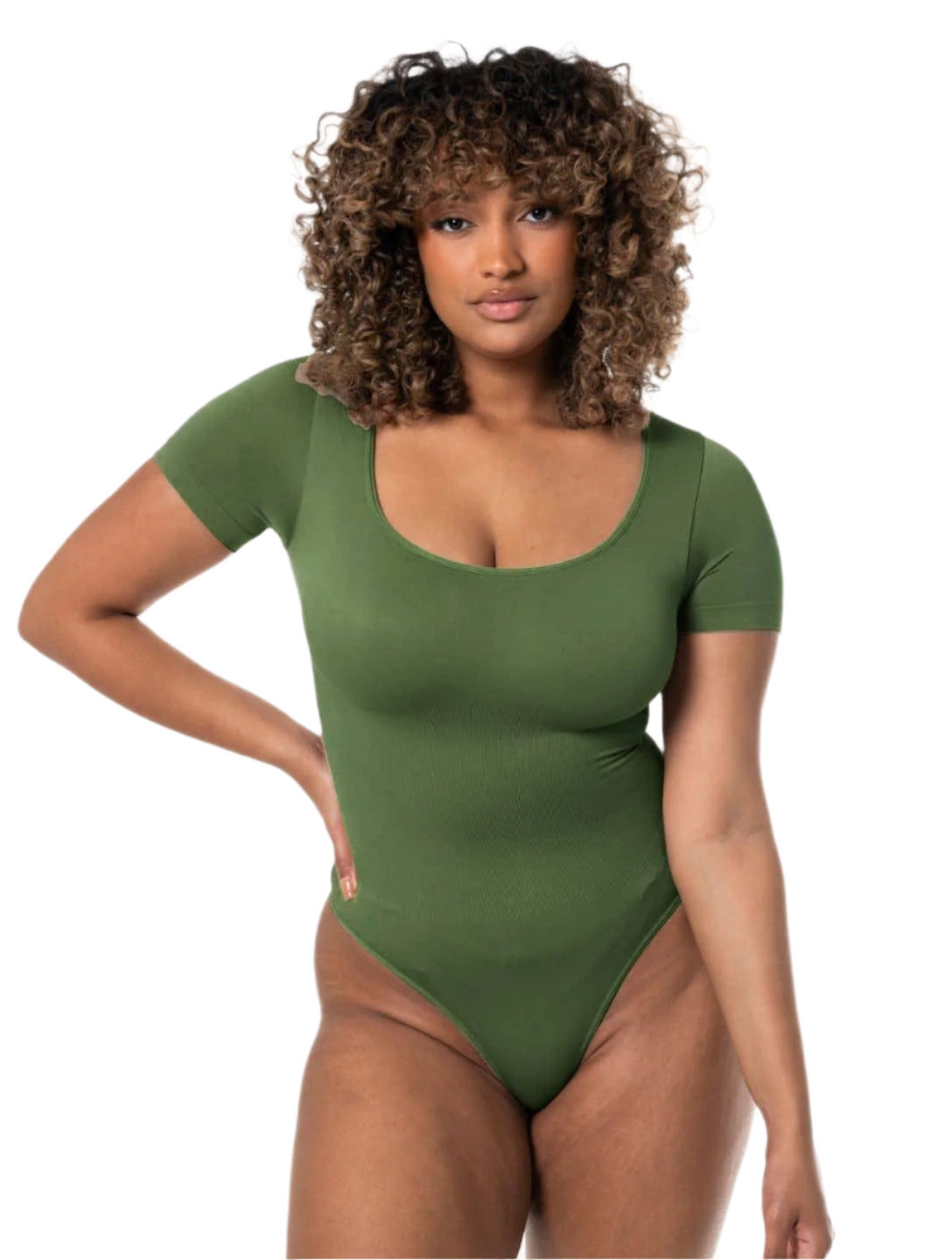 Julia string bodysuit with square neckline
