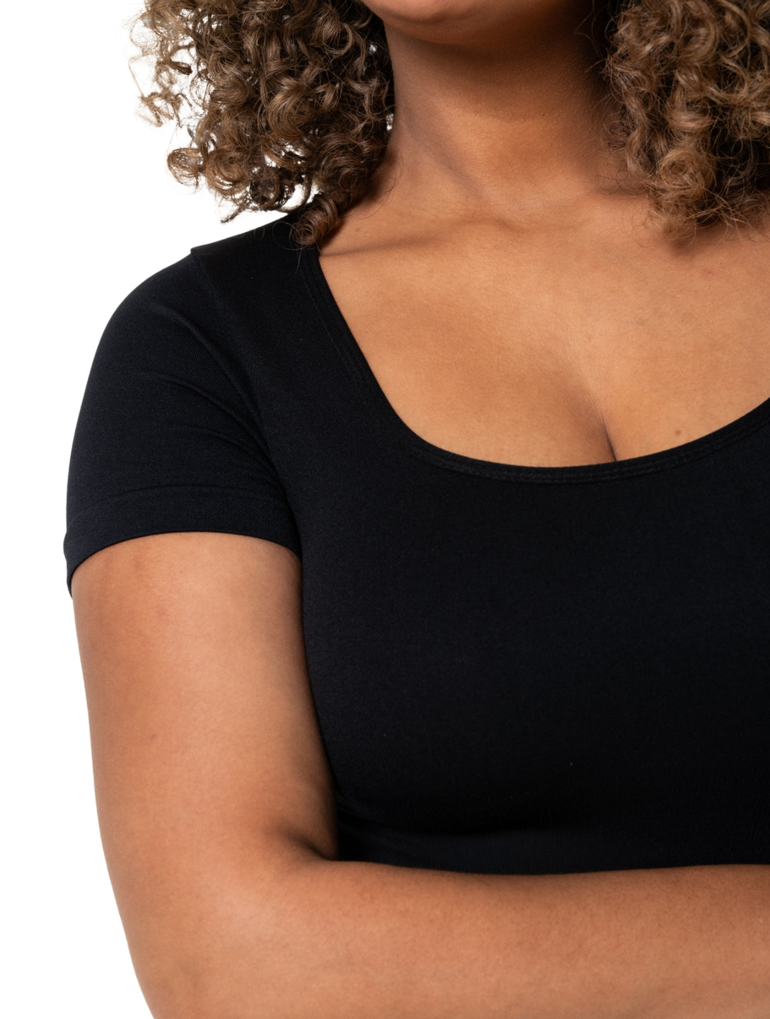 Julia string bodysuit with square neckline
