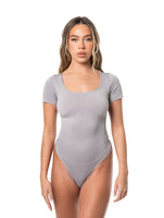Julia string bodysuit with square neckline
