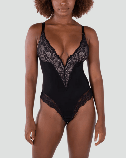Amara Shapewear Bodysuit with V-Lace
