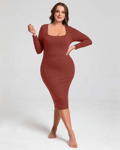 Valeria Sculpt Midi Dress