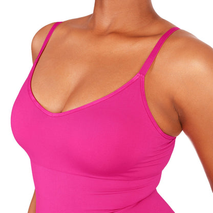 Grace shaping dress with spaghetti straps and V-neck