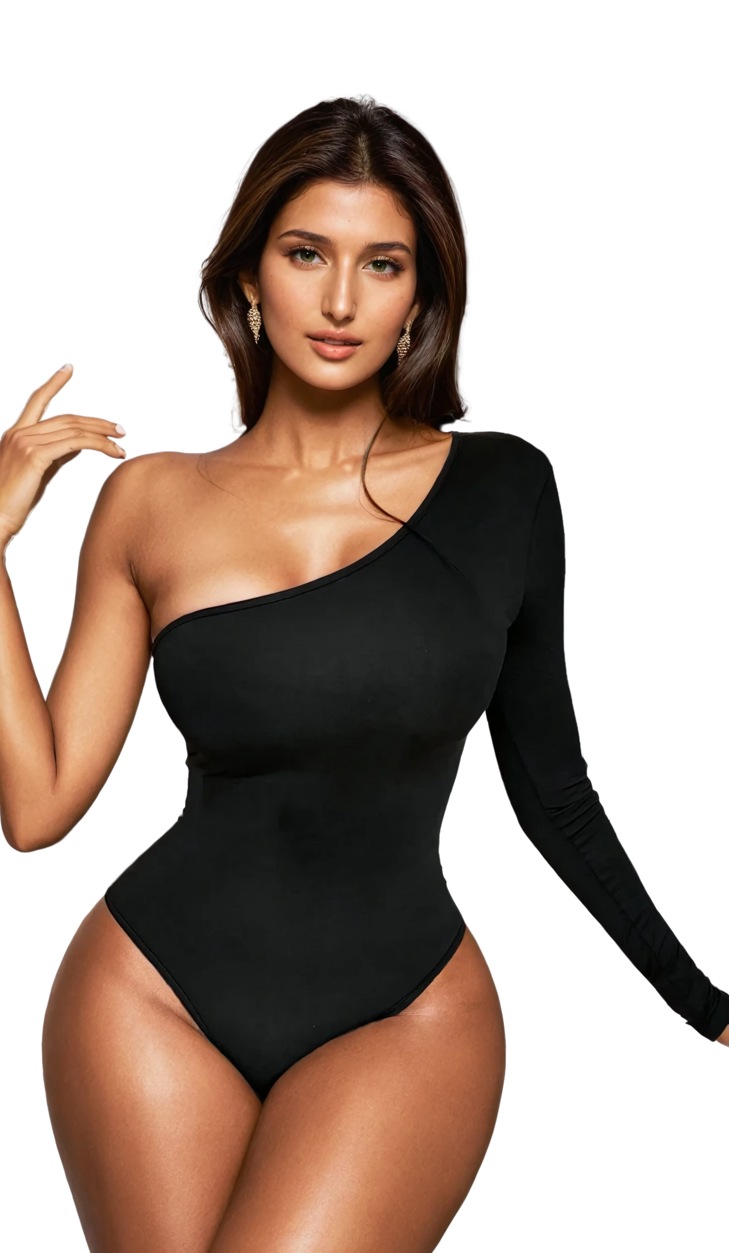 Stylish bodysuit with shoulder design