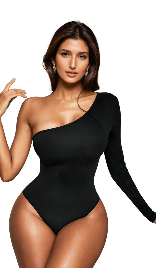 Stylish bodysuit with shoulder design