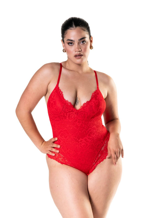 Jazz shapewear bodysuit with lacing
